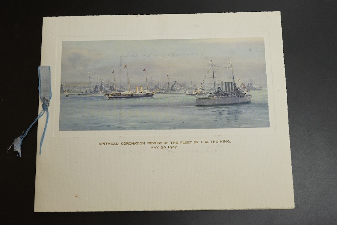 A George VI and Elizabeth R autographed Spithead Coronation Review of the Fleet 1937 booklet